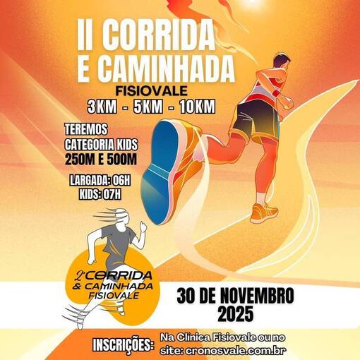 Portada del evento 2 CORRIDA E CAMINHADA FISIOVALE