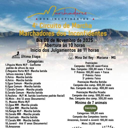 Event cover 4� Circuito Marchadores dos Inconfidentes 