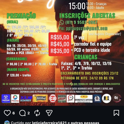 Capa do evento 7 Corrida para PPF