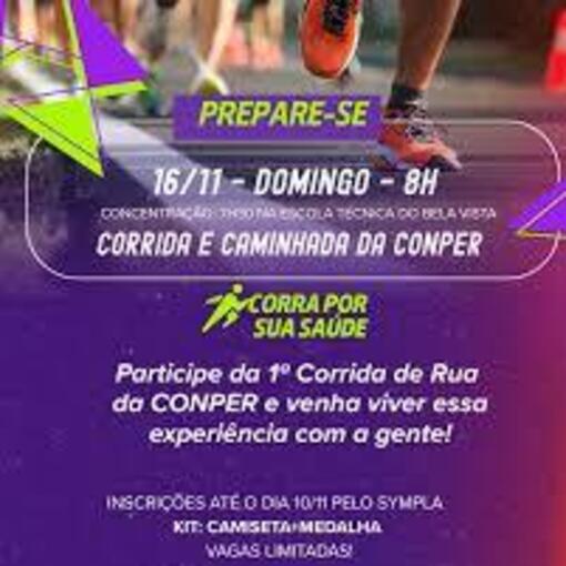 Portada del evento Corrida e Caminhada Conper