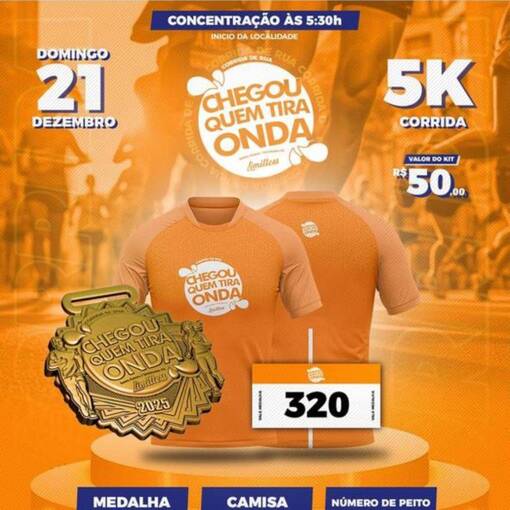 Event cover Corrida Chegou Quem Tira Onda