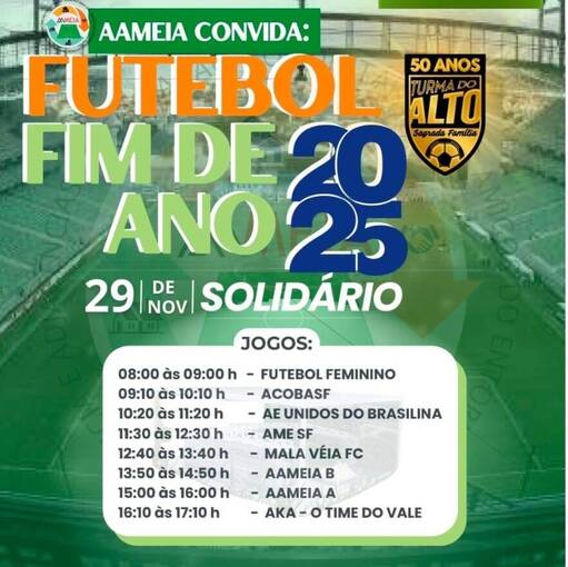 Event cover Jogo Festivo Solidrio Independncia 2025 