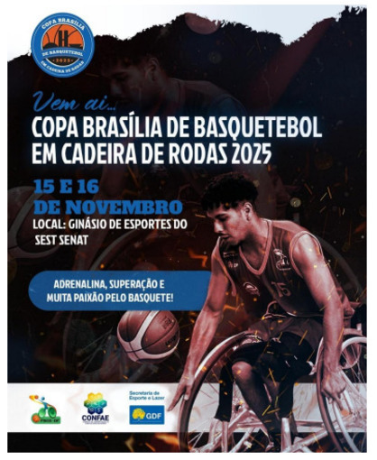 Capa do evento COPA BRASLIA DE BASQUETEBOL EM CADEIRA DE RODAS 2025 - 16/11/2025