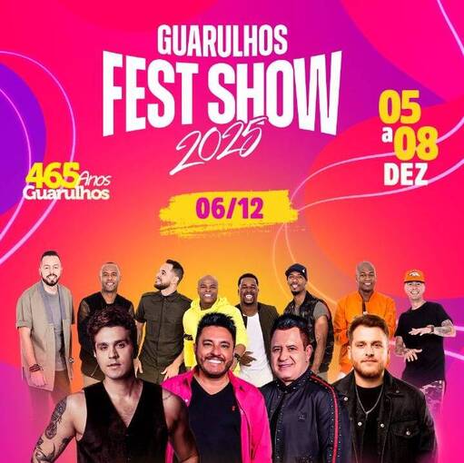 Portada del evento LUAN SANTANA / BRUNO E MARRONE / TURMA DO PAGODE - GUARULHOS FEST SHOW - SBADO 06/12