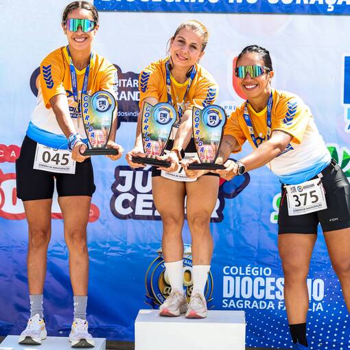 Event cover P� na pista corrida Diocesano No Cora��o 