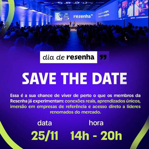 Couverture de l'vnement DIA DE RESENHA - 25/11