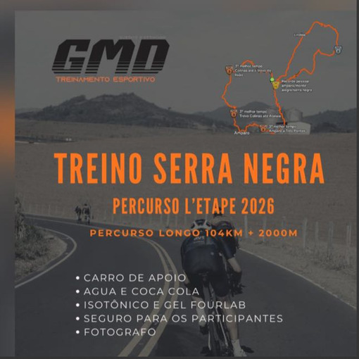 Capa do evento GMD Percurso Ltape 22/11/25