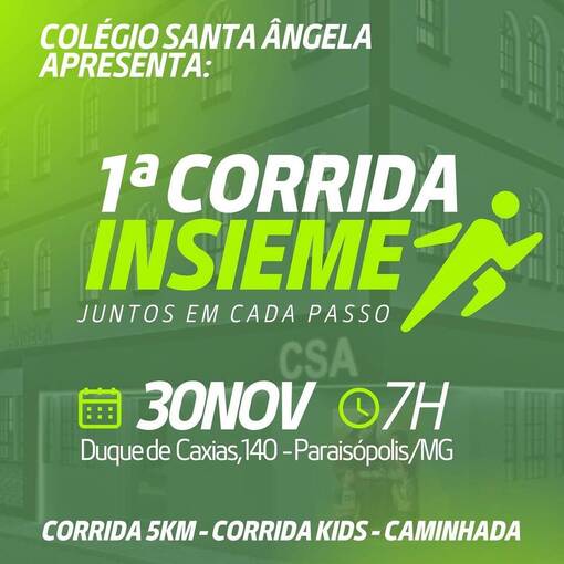 Couverture de l'vnement 1 Corrida Insieme - Colgio Santa ngela
