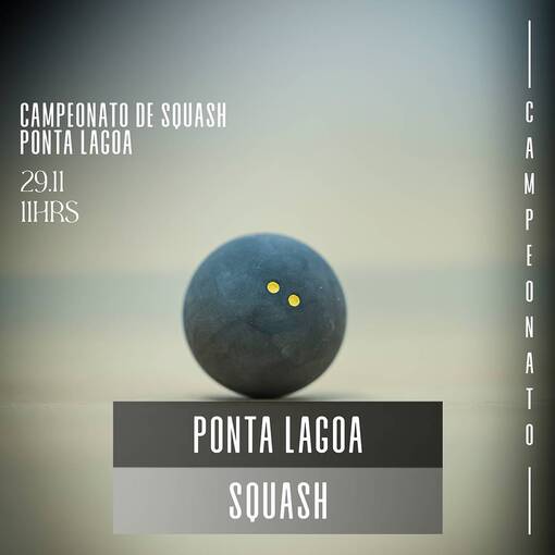 Portada del evento PONTA LAGOA - Squash - 29/11/2025