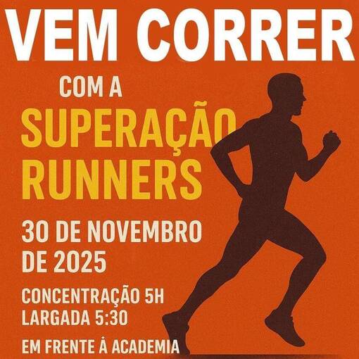 Portada del evento VEM CORRER COM A SUPERAO RUNNERS