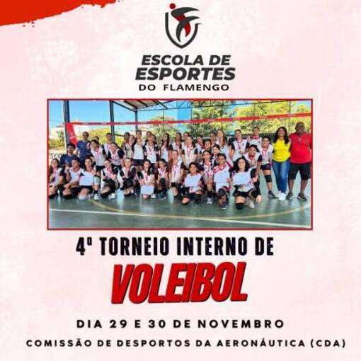 Capa do evento Torneio Interno de Vlei - Escola de Esportes do Flamengo