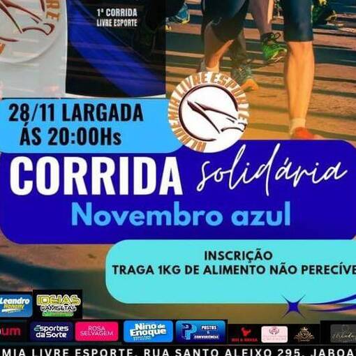 Event cover CORRIDA SOLIDRIA NOVEMBRO AZUL