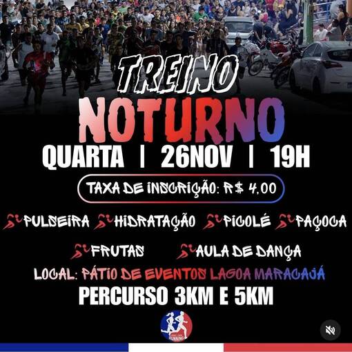 Event cover LAGOA RUNNING TREINO NOTURNO