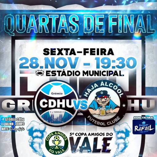 Event cover 5 Copa Amigos do Vale I Grmio CDHU X Haja lcool 