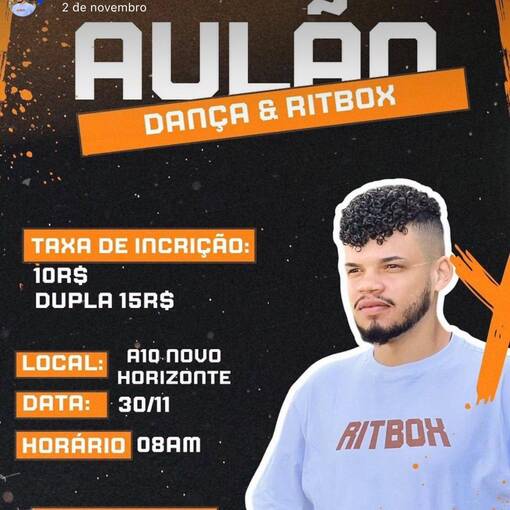 Event cover Aulo de dana e ritbox prof. Enrique Lisboa - Academia A10