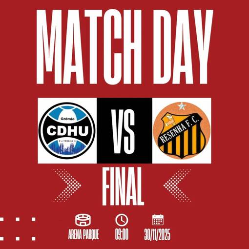 Event cover Final 4� Divis�o - Campeonato Municipal 2025 I Gr�mio CDHU X Resenha Petche