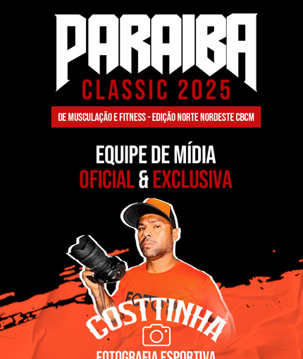 Event cover PARABA CLASSIC - FISICULTURISMO E FITNES 2025