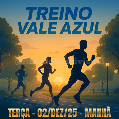 Event cover Treino Vale Azul - Manh Tera