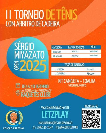 Event cover II TORNEIRO DE TNIS - II SRGIO MIYAZATO OPEN 2025