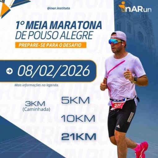 Event cover 1� Meia Maratona de Pouso Alegre - InaRun