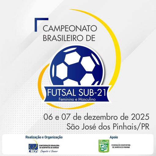Event cover CBDS - Campeonato Brasileiro de Futsal Sub21 2025 - 07/12/2025