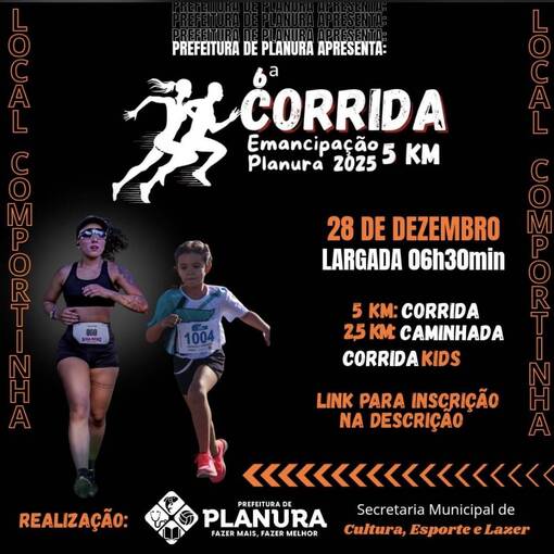 Event cover 6�. CORRIDA EMANCIPA��O PLANURA 2025