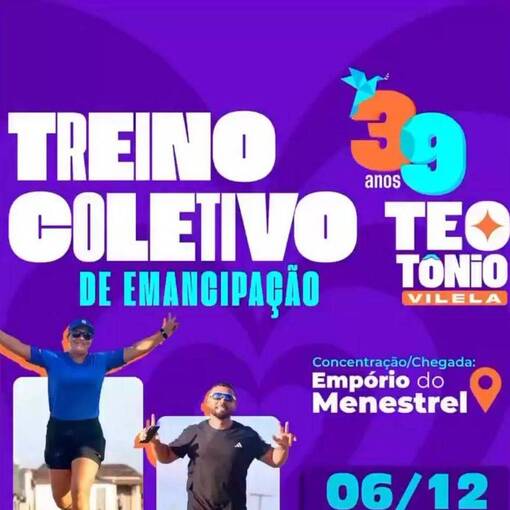 Event cover Treino Coletivo de Emancipao 2025 - Teotnio Vilela/AL