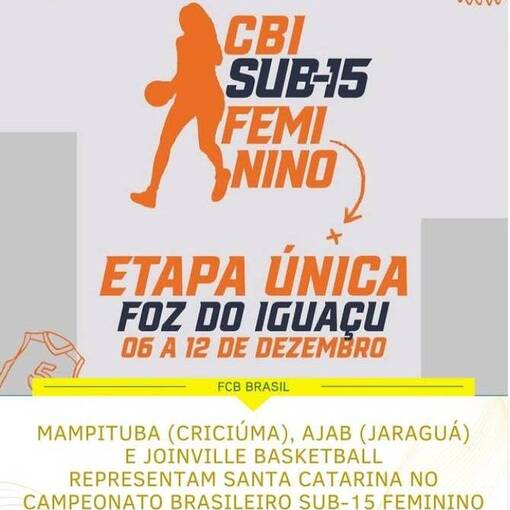 Event cover BASQUETE - CBI U15 FEMININO FASE �NICA