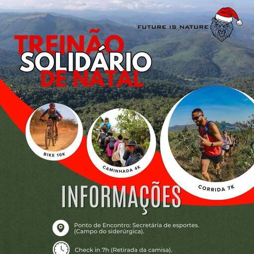 Capa do evento Treino Solidrio de Natal -  Future Is Nature