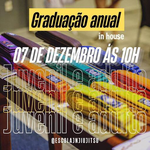 Event cover Graduao juvenil e adulto - Jiu-jitsu 