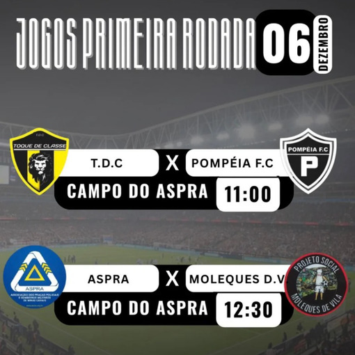 Event cover COPA FRIAS - TDC X POMPEIA // ASPRA X MOLEQUES DA VILA 