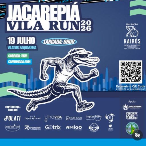 Capa do evento Corrida Jacarepia Vila Run