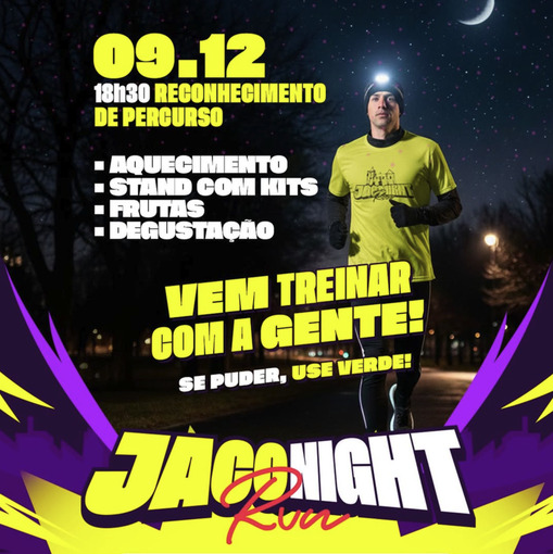 Capa do evento Treino JacoNight Run