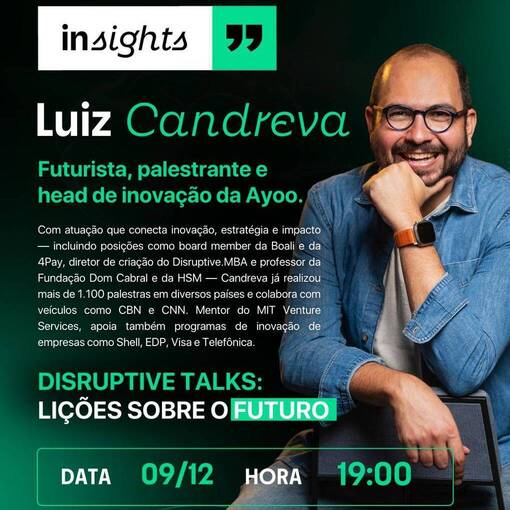 Couverture de l'vnement INSIGHTS 9/12 - Luiz Candreva