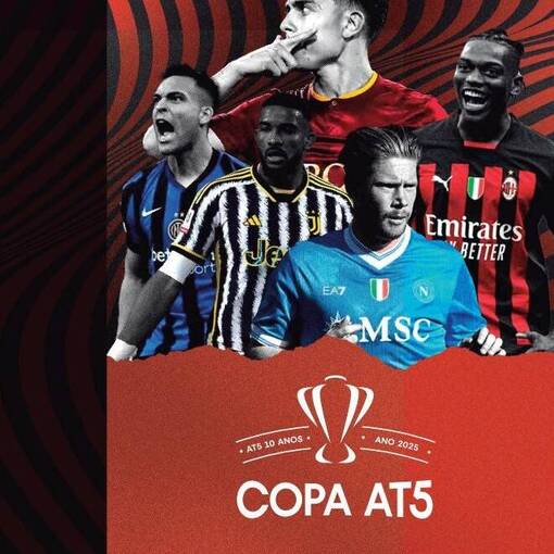 Couverture de l'vnement lbum de Figurinha da 11 Copa AT5 - Completo com todas as figurinhas - 2025