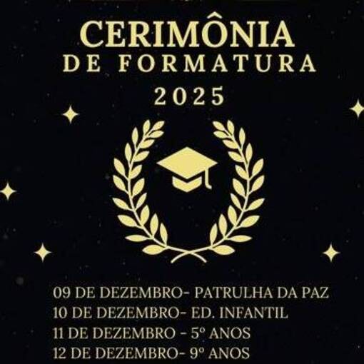 Event cover Formatura - Ed Infantil