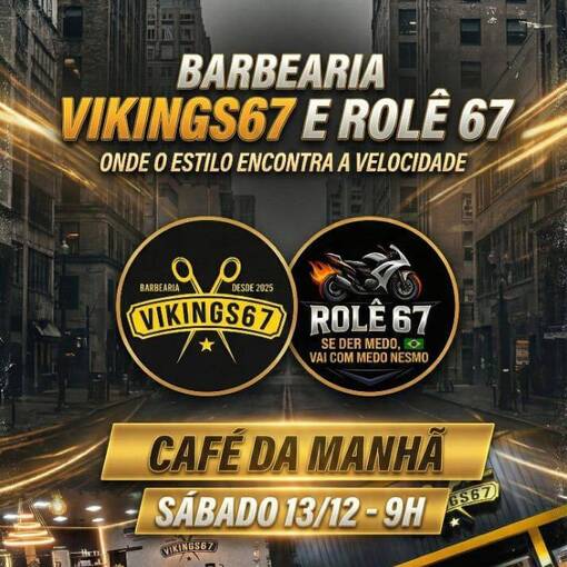 Event cover PIT-STOP FOTOGR�FICO BARBEARIA VIKINGS67 E ROL� 67