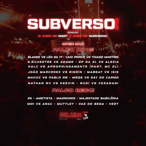Event cover Subverso Roof!