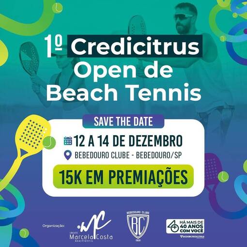 Capa do evento 1� Credicitrus Open de Beach Tennis
