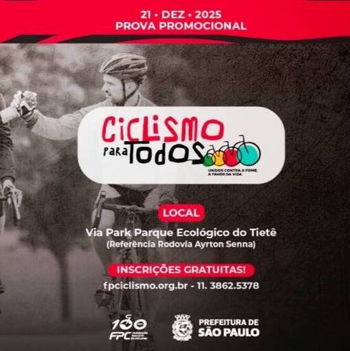 Event cover CICLISMO PARA TODOS -VIA PARK PARQUE ECOL�GICO TIET�