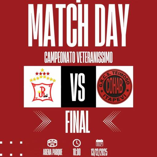 Couverture de l'vnement Final - Campeonato Municipal Veteranssimo 2025 I Rainha X Teimoso