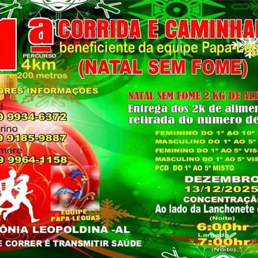 Event cover Corrida Natal Sem Fome