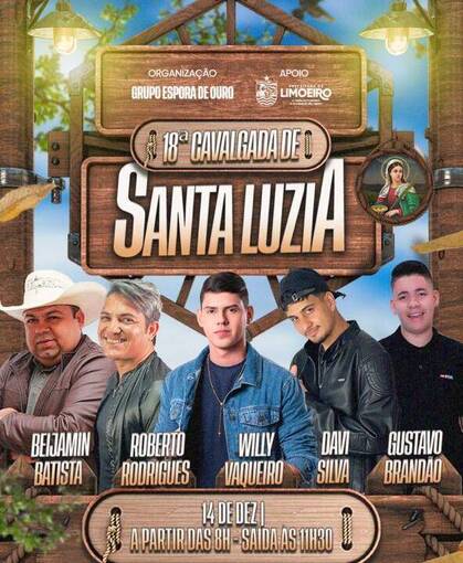 Event cover Cavalgada de Santa Luzia - Grupo espora de ouro - Limoeiro de Anadia 