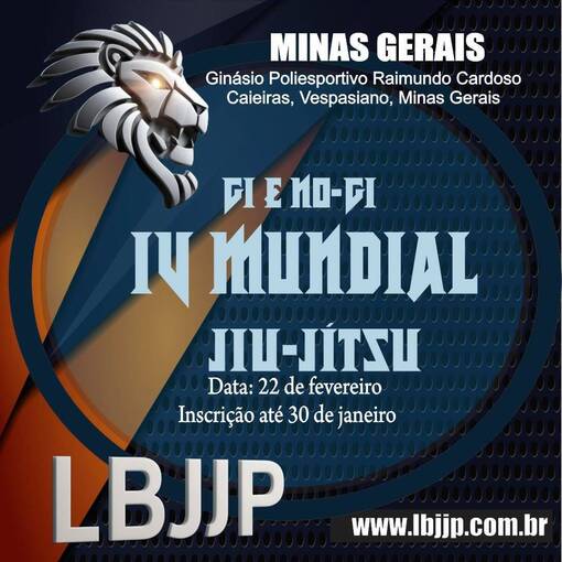 Capa do evento IV Mundial Jiu-Jitsu LBJJP