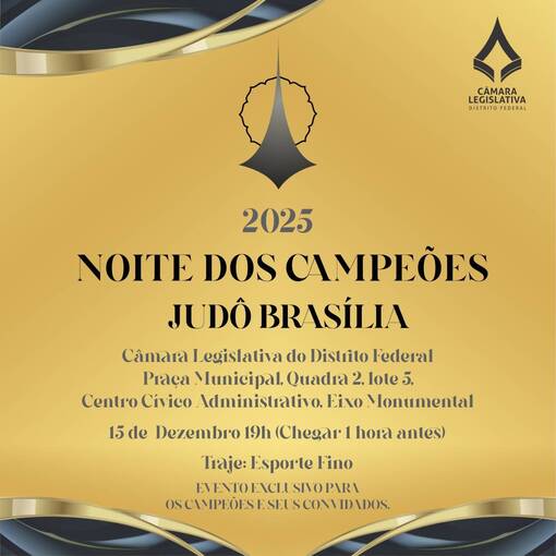 Capa do evento Noite dos Campe�es - Jud� Bras�lia