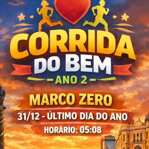 Capa do evento CORRIDA DO BEM ANO 2 / RECIFE ANTIGO / MARCO ZERO