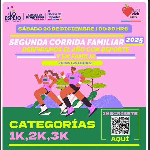 Event cover Elige Vivir Sano Segunda Corrida Familiar 2025 [ Lo Espejo ] 