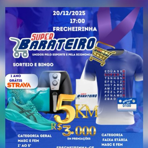 Couverture de l'événement CORRIDA SUPER BARATEIRO 