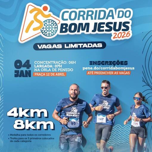 Event cover Corrida do Bom Jesus 2026 - Penedo/AL