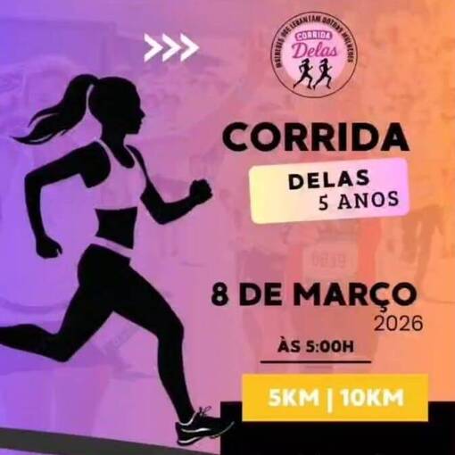 Event cover Corrida Delas 5 Anos - Arapiraca/AL